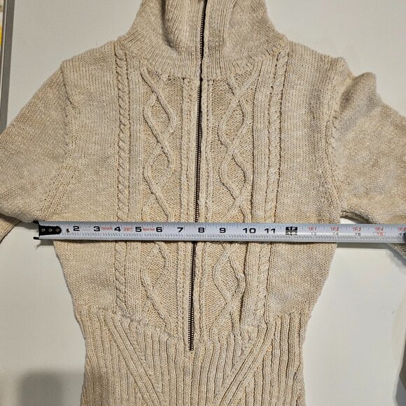 Free People Mont Blanc Long Sleeve Mini Sweater Dress Size Medium - Picture 6 of 13